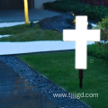 Solar Powered Cross Lawn Lamp